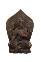 Klein Himalaya houten Tara-beeld