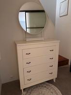 Witte houten ladekast, Huis en Inrichting, Kasten | Dressoirs, Ophalen, Overige materialen, Gebruikt, 50 tot 100 cm
