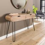 Kaptafel barrel, Huis en Inrichting, Tafels | Sidetables, Ophalen, 100 tot 150 cm, Zo goed als nieuw, Metaal