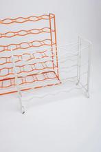 Vintage wit wijnrekje, Huis en Inrichting, -, -, 15 tot 25 flessen, Ophalen of Verzenden