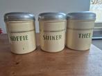 Vintage Voorraadblikken Set, Ophalen of Verzenden, Gebruikt