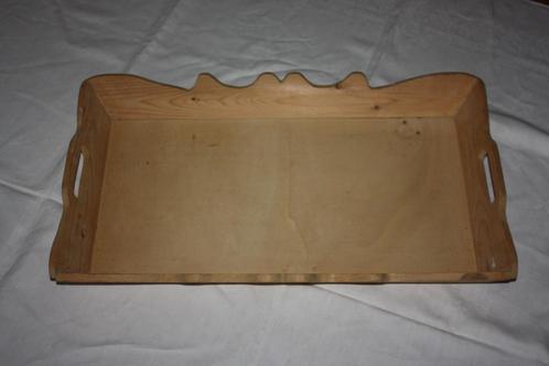 Onbehandeld houten dienblad, Huis en Inrichting, Woonaccessoires | Dienbladen, Zo goed als nieuw, Hout, Rechthoekig, Ophalen of Verzenden