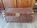 rieten kist. rieten mand. rieten opbergkist. speelgoedkist, Ophalen, Gebruikt, Mand, Riet