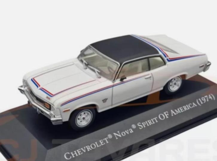 Chevrolet Nova Spirit of America 1974 1/43 American cars 112, Hobby en Vrije tijd, Modelauto's | 1:43, Nieuw, Auto, Overige merken