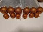 6 grote en 6 kleine oranje kerstballen, Diversen, Ophalen, Nieuw