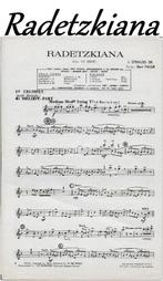 Mu273 bladmuziek radetzkiana trompet - accordeon -, Ophalen of Verzenden, Artiest of Componist, Gitaar