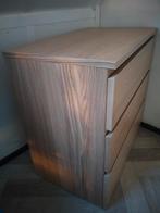 MALM Ladekast met 4 lades, wit gelazuurd eikenfineer, Huis en Inrichting, Ophalen, Nieuw, 25 tot 50 cm, Minder dan 100 cm
