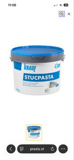 Knauf Stucpasta - Klein Beetje Gebruikt, Doe-het-zelf en Verbouw, Ophalen, Gebruikt, Wit, Verf