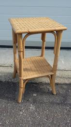Vintage, rotan plantentafel, Rohé Noordwolde, jaren 70, Ophalen, Zo goed als nieuw, Hout, 60 cm of meer