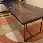 Dutchbone Eettafel met Visgraatmotief, Huis en Inrichting, Tafels | Eettafels, Ophalen, Gebruikt, 100 tot 150 cm, 200 cm of meer