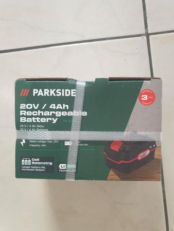 Parkside 20V 4ah accu en 4.5a snel lader beschikbaar voor biedingen