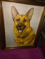 Duitse Herder Schilderij, Ophalen of Verzenden, Zo goed als nieuw, Schilderij, 75 cm of meer