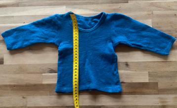 Hocosa baby longsleeve 100% biologische wol blauw  beschikbaar voor biedingen