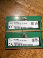 2 x 8Gb DDR5 SODIMM PC5 - 4800B SC0 - 1010 CT, 8 GB, Ophalen of Verzenden, Zo goed als nieuw, DDR5