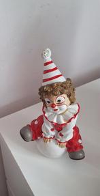 Vintage beeldje Kindje Clown op bal  B x L 10cm 18 cm, Ophalen of Verzenden, Zo goed als nieuw, Overige typen