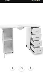 Nette Nagel Tafel met Opbergruimte & Wielen, Ophalen, Met wielen, Zo goed als nieuw, Bureau