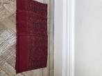 Zijden sjaal unisex/ heren bordeauxrode kleurencombinatie, Overige maten, Zo goed als nieuw, Sjaal, Made in France