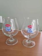 2 lipton ice tea glazen, Glas, Overige stijlen, Glas of Glazen, Gebruikt