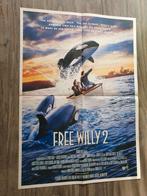 Gevouwen Filmposter van Free Willy 2, Ophalen of Verzenden, Zo goed als nieuw, Poster