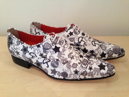 Spaanse handgemaakte schoenen van kalfsleer,met een stevige, Kleding | Heren, Schoenen, Nieuw, Veterschoenen, Wit, Ophalen