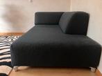 Zwarte loungebank van vilt - heerlijk zitcomfort!, Huis en Inrichting, Ophalen of Verzenden, Zo goed als nieuw, Tweepersoons, Stof