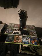 Xbox 360 256GB Zwart +  2 controllers, Ophalen of Verzenden, Met 1 controller, 250 GB, Gebruikt