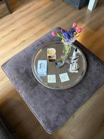 Hocker donkergrijs 110x110x40, Verzenden, Rechthoekig