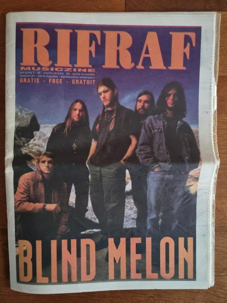 RifRaf magazine okt 1993 Blind Melon, Sepultura, Boeken, Tijdschriften en Kranten, Zo goed als nieuw, Muziek, Film of Tv, Ophalen of Verzenden