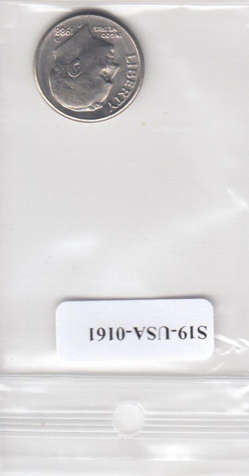 S19-USA-0161 Verenigde Staten 1 dime 1988 D KM# 195a VF Roos, Postzegels en Munten, Munten | Amerika, Noord-Amerika, Verzenden