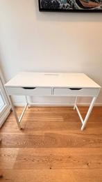 Alex bureau wit, Huis en Inrichting, Bureaus, Ophalen, Zo goed als nieuw, Bureau