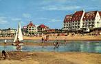 Noordwijk aan Zee, Palace Hotel - strand volk zeilboot - 196, Ophalen of Verzenden, 1920 tot 1940, Gelopen, Zuid-Holland