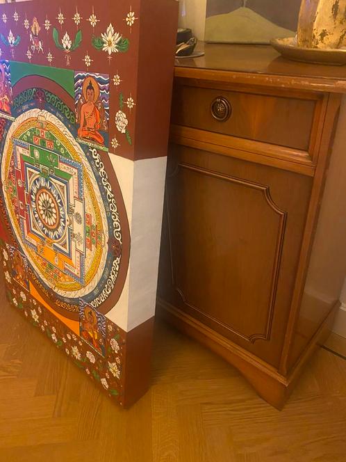 Mandala 70 cm breed 100 cm lang, Antiek en Kunst, Kunst | Schilderijen | Klassiek, Ophalen of Verzenden