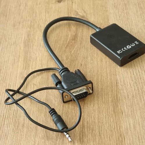 Adapter VGA- HDMI powered, Computers en Software, Pc- en Netwerkkabels, Nieuw, Ophalen of Verzenden
