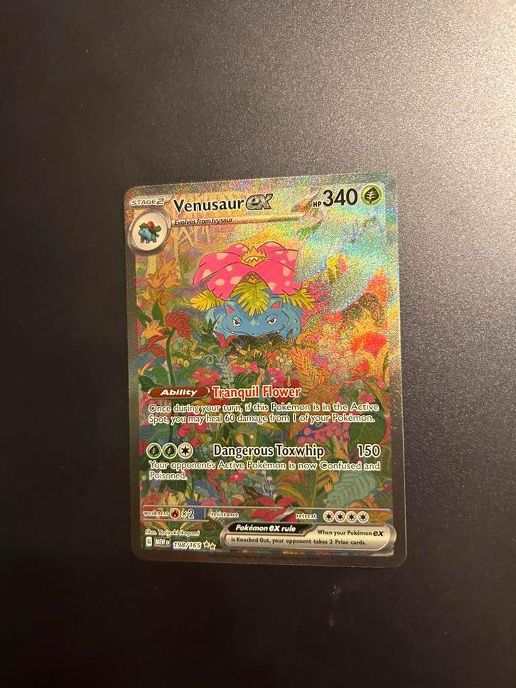 Pokemon - Venusaur ex 151, Hobby en Vrije tijd, Verzamelkaartspellen | Pokémon, Zo goed als nieuw, Ophalen of Verzenden