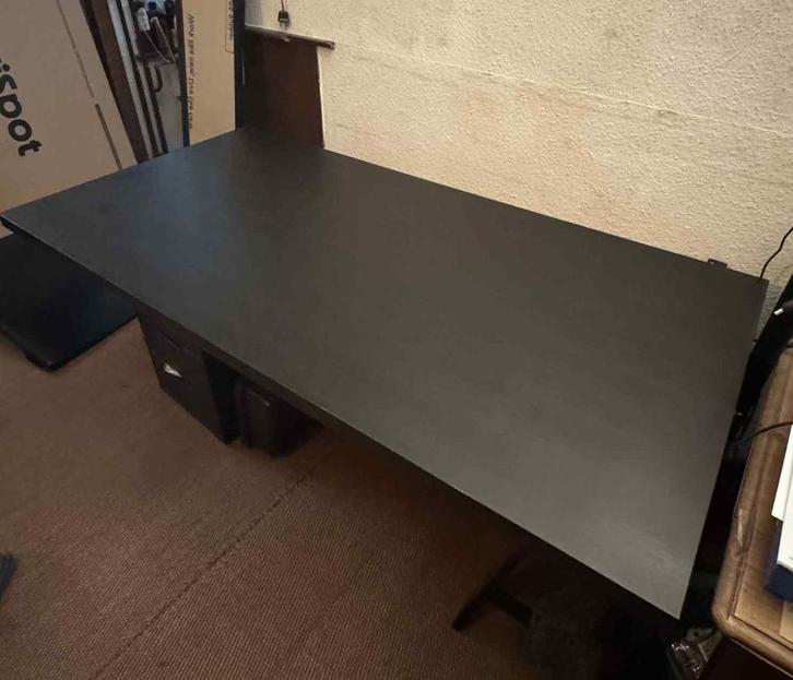ikea linnmon tafelblad bureaublad 150x75x4, Huis en Inrichting, Bureaus, Gebruikt, Bureau, Ophalen