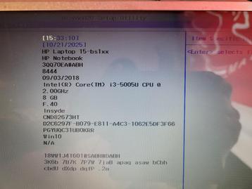 HP 15-bs1xx onderdelen (Laptop) beschikbaar voor biedingen