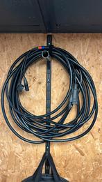Schuko/xlr combikabel 15,00 meter., Muziek en Instrumenten, Kabels en Stekkers, Ophalen of Verzenden, Gebruikt