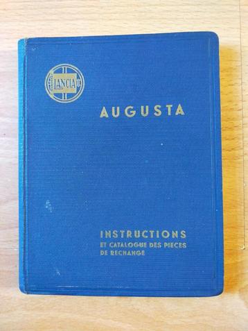 1933 Lancia Augusta - Instructie- & Onderdelenboeklje (Frans beschikbaar voor biedingen