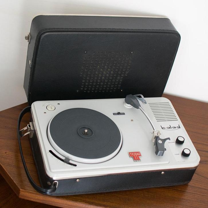 Vintage, retro platenspeler Teppaz, Frans kofferplatenspeler, Audio, Tv en Foto, Platenspelers, Gebruikt, Platenspeler, Overige merken