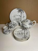 Thee/koffie servies, gebaksbord en gebaksbordjes jaren 50, Antiek en Kunst, Ophalen of Verzenden