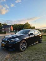 BMW 1-Serie 118i f40 M Sport 140pk Aut 2019 Zwart, Auto's, 15 km/l, Leder en Stof, Zwart, Particulier