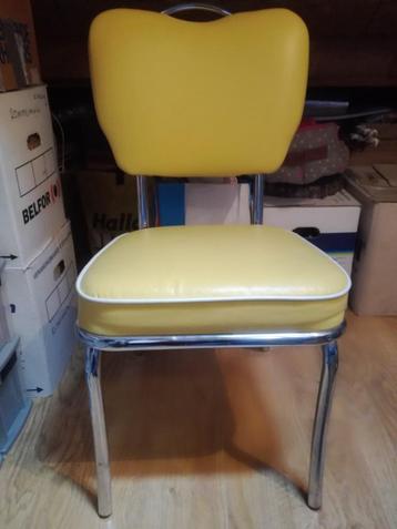 Jaren 50 stoel geel