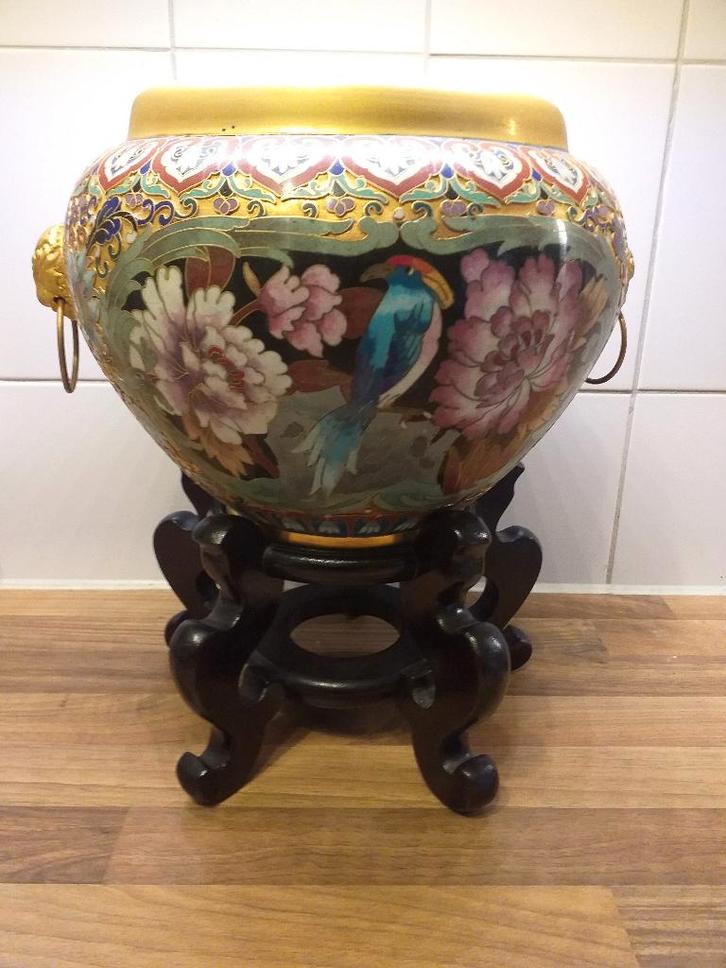 Chinese,19e-eeuwse Cloisonné-vaas, Antiek en Kunst, Antiek | Vazen, Ophalen of Verzenden