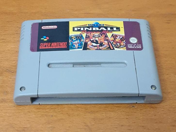 SNES | Super Pinball Behind the Mask, Spelcomputers en Games, Games | Nintendo Super NES, Gebruikt, Overige genres, 1 speler, Vanaf 3 jaar