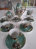 Antiek theeservies met Rococo afbeeldingen, Antiek en Kunst, Ophalen of Verzenden