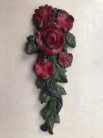 Nr3) bloemen ornament roos rood van gips €25.00, Ophalen, Nieuw