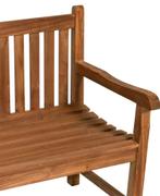 Tuinbank teakhout 2 persoons 130 cm, Ophalen of Verzenden, Nieuw, Teakhout