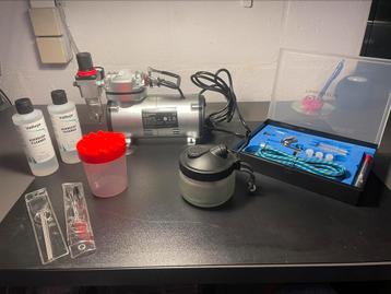 Complete airbrush set nooit gebruikt beschikbaar voor biedingen