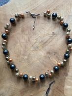 Nieuw! Goud/ koper kleurige ketting op 3 draden., Overige materialen, Verstelbaar, Nieuw, Ophalen of Verzenden