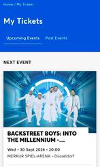 Backstreet boys concert 4x staanplaatsen 30 sept Düsseldorf, Drie personen of meer, September